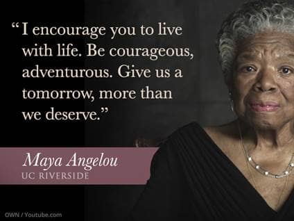 Maya angelou graduation speech